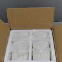 MALACASA Ramekins 6 oz Oven Safe, Porcelain Creme Brulee Ramekins Pudding Custard Cups Small Ceramic Souffle Dishes Ramakan Ramiken Ramicans Baking Bowls Set of 6, White, Series RAMEKIN-DISH