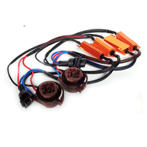 3157 4157 LED Load Resistor Kit 50W 8ohm Turn Signal Bulb Relay Harness Adapter Anti Flicker Error Decoder Warning Canceller