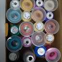 New brothread 20 Assorted Colors Metallic Embroidery Machine Thread Kit 500M (550Y) Each Spool for Computerized Embroidery and Decorative Sewing