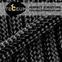 TECEUM Paracord Rope 750 lb 1000ft / 200ft / 120ft / 100ft / 50ft String Parachute Cord for Camping, Survival, Outdoor Gear 35+ Colors Nylon Utility Rope Tactical Survival & Camping Kit