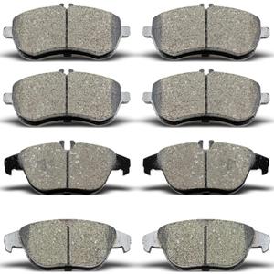D1340 D1341 Front Rear Ceramic Brake Pads Set Fit For 2012-2016 Mercedes-Benz C250, 2008-2012 Mercedes-Benz C300