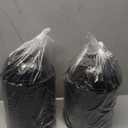 100 Pack 32oz Black Disposable Plastic Bowls Plastic Salad Bowls Large Stackable Serving Soup Dinnerware for Birthdays, Weddings, Parties, Festivals