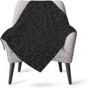 Black Leopard Print Baby Blankets All Season Ultra Soft Warm Cheetah Throw Blanket for Home Bed Sofa Couch Chair Outdoor Travel Camping 40x30 Inch