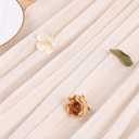 2 x 13ft Light Beige Cheesecloth Table Runner Boho Gauze Runner for Baby Shower 35x157 Inches Cheese Cloth Table Runner for Wedding Bridal Party Home Decorations