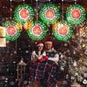 3 Set Christmas Solar Firework Lights Outdoor 120 LED 8 Modes Waterproof LED Hanging Fairy Lights for Christmas Garden Patio Yard Holiday Decoration(Multicolor,Double Style)