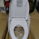 TOTO WASHLET S5 Electronic Bidet Toilet Seat with Instantaneous Water Heating, PREMIST and EWATER+ Wand Cleaning, Elongated, Cotton White - SW3446#01