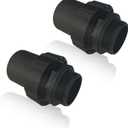 MAYGO 2'' PVC pool pump fitting coupling2'' NPT Slip Union Pool Pump Slip Union Socket Joint Adapter Connector 2 Pcs