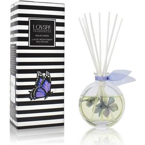LOVSPA Reed Diffuser Set, Hawaiian Sandalwood Scented Oil Diffuser with Sticks, Home Fragrance Accessories for Bathroom Shelf Decor, Aroma Diffusers for Home or Office Fall Decor, USA Made (Infinity/4.5 oz)