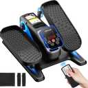 Portable Under Desk Elliptical Machine with Wireless Remote (Black)