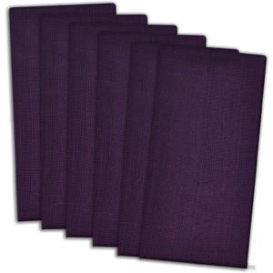 DII Variegated Tabletop Collection, Napkin Set, 20x20, Eggplant, 6 Piece