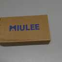 MIULEE Pack of 2 Decorative Burlap Linen Throw Pillow Covers Modern Farmhouse Pillowcase Rustic Woven Textured Cushion Cover for Sofa Couch Bed 16x16 Inch Black