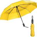 Mr. Pen- Windproof Travel Umbrella, Small Water-Resistant Automatic Folding Umbrella for Rain and Sun, Light, Compact and Portable for Women & Men, Fits Car & Backpack Yellow