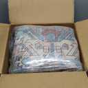 RUGSURE Washable Area Rugs - Perfect for Living Room, Bedroom, Kids Room, Nursery - Stain & Water Resistant Non-Slip, Pet & Child Friendly, Vintage Tribal Area Rugs (Rust, 9' x 12')