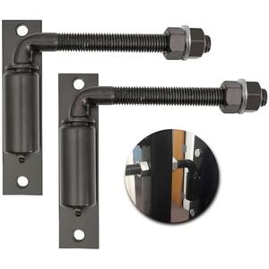 2 Pack Steel J-Bolt Hinge with Plate for Doors Gates,Heavy-Duty Welded Hinge,Heavy-Duty Driveway Gates for Welding on Larger Iron or Steel Gates(Black,A-5/8)