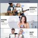 Wireless Mini Microphone for iPhone：2 Pack Lavalier Lapel Mic with AI Noise Cancellation & 70ft Range, 16H Total Battery, Plug and Play Clip-on Android Microphone for YouTube TikTok Podcast Vlogging