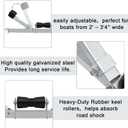 Boat Trailer Rollers Large Load Capacity Boat Trailer Parts Bottom Support Bracket Boat Trailer Accessories Steel Adjustable Support Bracket for Boats Small Motors Sailing Boats, 1102 Lbs