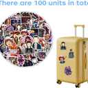 100 Pcs TV Series Cool Stickers, Anime Cute Stickers, Suitable for Water Bottles, Laptops, Phones, Tablets, Guitars, Refrigerators, Suitcases, and More.