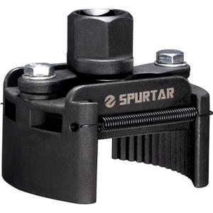 Spurtar Adjustable Oil Filter Wrench 2-3/ 8 to 3-1/ 8 inch 60-80mm Universal Oil Filter Removal Tool 1/ 2'' Drive Cap Style Oil Filter Tool Perfect Fits Small Medium-sized Spin-on Oil Filters UTV JetSkis