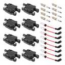 8 Pack UF413 Ignition Coil 41962 Spark Plug and 48322R Wires Set for 5.3 6.0 6.2 Compatible with Buick Cadillac GMC Hummer Escalade Express Savana 2500 5.3L 6.2L 6.0L 4.8L for 12570616