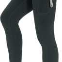 THE GYM PEOPLE Thick High Waist Yoga Pants with Pockets, Tummy Control Workout Running Yoga Leggings for Women (Gray, XS)