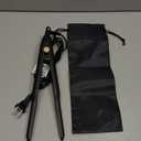 Terviiix Pencil Flat Iron for Edges & Short Hair, 3/10 Inch Small Hair Straightener for Men, Ceramic Mini Flat Iron for Pixie & Beard, 15s Fast Heat up, Dual Voltage, Auto Shut Off (Black)