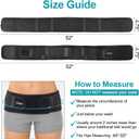 Sacroiliac Hip Belt for Women and Men, SI Joint Belt for Sciatica, Joint, Pelvis, Lower Back Pain Relief, Support Brace for Sacral Nerve, Hip Brace Fit Hip Size 44" - 55"
