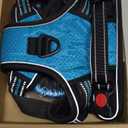 No Pull Dog Harness Adjustable Reflective Oxford Easy Control Medium Large Dog Harness with A Free Heavy Duty 5ft Dog Leash Large