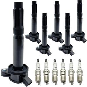 6pcs Ignition Coil and Spark Plugs Replacement for Ford Fusion 2006-2012, Escape 2009-2012 & Lincoln Zephyr 2006 & Mercury Mariner 2009-2011, Milan 2006-2011, 3.0L 6-PC Set