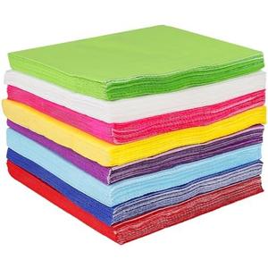 JEUIHAU  Rainbow Cocktail Napkins, 8 Colors Disposable Beverage Paper for Birthdays, Weddings, and Theme Party (10x10 Inches) JEUIHAU  Rainbow Cocktail Napkins, 8 Colors Disposable Beverage Paper for Birthdays, Weddings, and Theme Party (10x10 Inches)