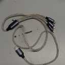 SvyiLink USB Cable PD Fast Charger Lighted Up (USB 3IN1 Purple),Phone Data Cable, Flowing Light Charging Cable, 39-inch, TPE Material, Compatible with Almost All Phones, Tablets, and Headphones