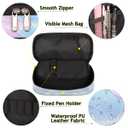 JXDXHCW Large Pencil Case Waterproof Leather Stationery Pen Bag Rainbow Mermaid Cute Pencil Pouch for Women Girls