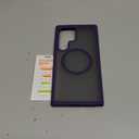 TORRAS Magnetic Shockproof for Samsung Galaxy S24 Ultra Case, Fit for MagSafe, Military Grade Drop Tested, Protective Translucent Matte Slim Case for Samsung S24 Ultra, Deep Purple