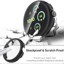 SOLOLUP 3 Pack PC Case Compatible With Google Pixel Watch 4 Screen Protector 41mm Men Women,All-Round Hard PC Protective With HD Tempered Glass Face Bumper Cover for Google Watch 4 Case (2025) 41 mm (03-Rose pink/Pink sand/silver)