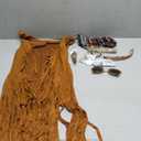 FEYIR 60s 70s Outfit for Women Hippy Accessories Fringe Hippie Vest Clothes for Halloween Disco Party Hippie Costume Set (Medium)