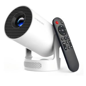 Magcubic Mini Projector with WiFi 6 and Bluetooth 5.4, Portable Projector 4K Support, 5W Soundbase Speaker, Auto Vertical Keystone 180°Rotatable Smart Proyector for Movie Home Outdoor