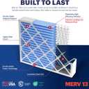 TruFilter Compatible with AprilAire 213 Replacement Filter for AprilAire (2-Pack) - MERV 13 - MADE IN USA - HVAC AC Furnace Filters Allergies, Mold, Bacteria, Smoke, MPR 1900 FPR 10 Air Filter