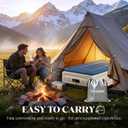 VOSSER Twin Air Mattress with Built-in Pump,Fast & Easy Inflation/Deflation Inflatable Mattress, Foldable Blow Up Mattress with Storage Bag, Inflatable Bed for Home, Camping & Guests