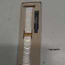 V-MORO Resin Band Compatible with Apple Watch Series 7/8/9/10/11 41/40/38/42mm, Women Fashion Strap for iWatch Series 6/5/4/3/2/1/SE, Lightweight Bracelet Wristband Replacement, Ivory White-Rose Gold