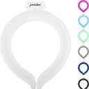 Neck CoolingTube, Reusable Ice Coolers Wearable Body CoolingProducts, Neck Coolers for HotWeather (White)