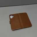 TUCCH Wallet Case for iPhone 17 (6.3") 2025, 4 Card Slots | RFID Blocking | Stand | PU Leather | Magnetic Closure | Protective Flip Folio Cover | Shockproof TPU Shell | Brown