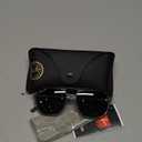 Ray-Ban unisex-adult Rb2205 Bill One Square Sunglasses (Dark Grey on Transparent/Dark Grey)