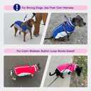 FUAMEY Dog Coat for Small Dogs,Waterproof Dog Winter Jacket with Harness Built in Puppy Cold Weather Coats Reflective Pet Vest with Zipper Warm Fleece Dogs Snowsuit Windproof  S(chest:17in)