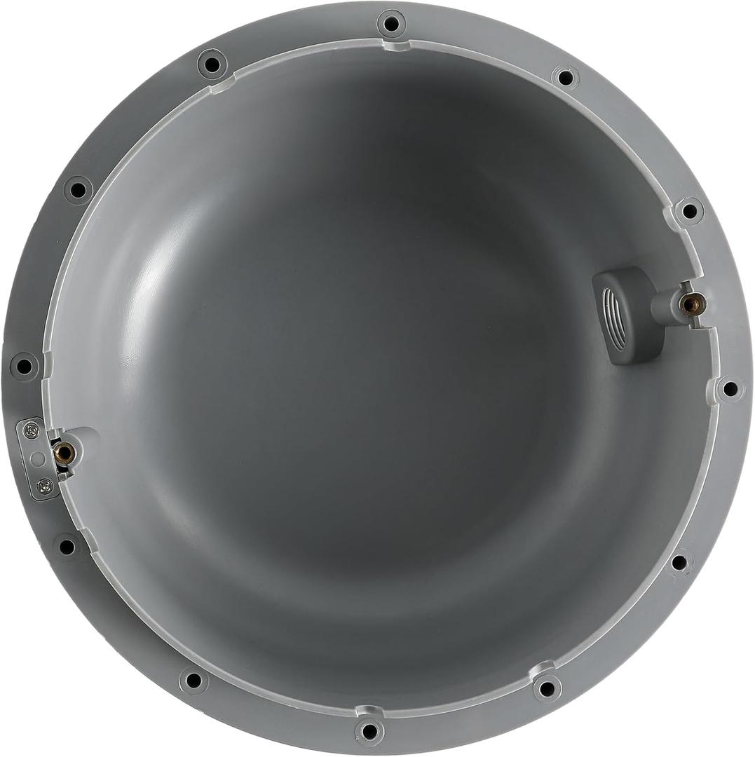 FOXLUX 10-Inch Pool Light Niche for Concrete Pools and Spas, Gray