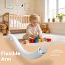 Universal Baby Monitor Mount 2026 Upgraded - Adjustable Gooseneck Flex Stand for Crib - Secure Clip Clamp Holder Compatible with HelloBaby HB6550/HB65/HB66, Nanit Pro, VTech & Most Baby Monitors