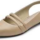 Rockport Women's Total Motion Adelyn Sling Ballet Flat, Nude, 5M