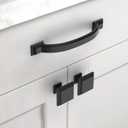 Asidrama 10 Pack 4 Inch(102mm) Matte Black Kitchen Cabinet Handles, Cabinet Pulls Kitchen Cabinet Hardware for Cupboard Drawer Pulls