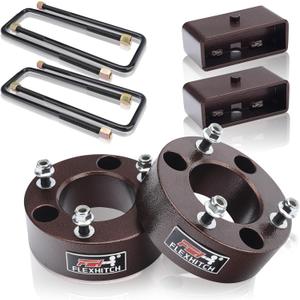 3" Front + 2" Rear Full Leveling Lift kit Compatible with 2007-2024 Silverado 1500 Sierra 1500 2WD/4WD, 3"+2" Suspension Strut Spacers