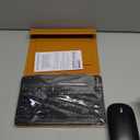 for Samsung Galaxy Z Fold 7 6 5 Keyboard and Mouse, Portable Mini 7.9inch Bluetooth Keyboard with Leather Case and Capacitive Pen, 4 in 1 Set for Z Trifold Fold7 Accessories (Brown)