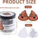 60 Pcs Positive Poo Affirmation Cards, Emotional Support Affirmation Card for Women, Funny Positive Gift for Women,Girls