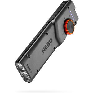 NEBO Edge 2K Pocket Light | 2000 Lumens, 5 Light Modes, Tactical LED Flashlight with Powerful Defensive Strobe, Rechargeable Design for EDC, Water & Impact Resistant, Includes USB Charging Cable